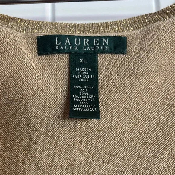 Lauren Ralph Lauren Gold Sleeveless Tank Top - Picture 2 of 3